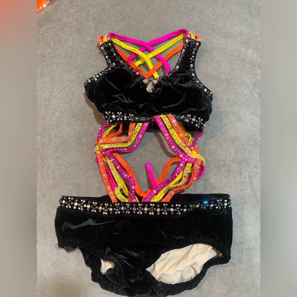 Stunning sparkly dance costume custom made
